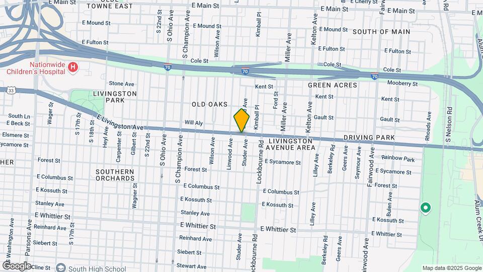 1229 E Livingston Ave Map and Location Details