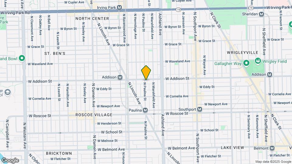 1657 W Addison St Map and Location Details