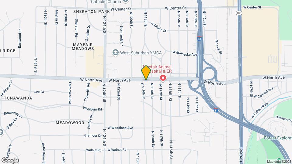 11827 W North Ave, Unit 1 Map and Location Details