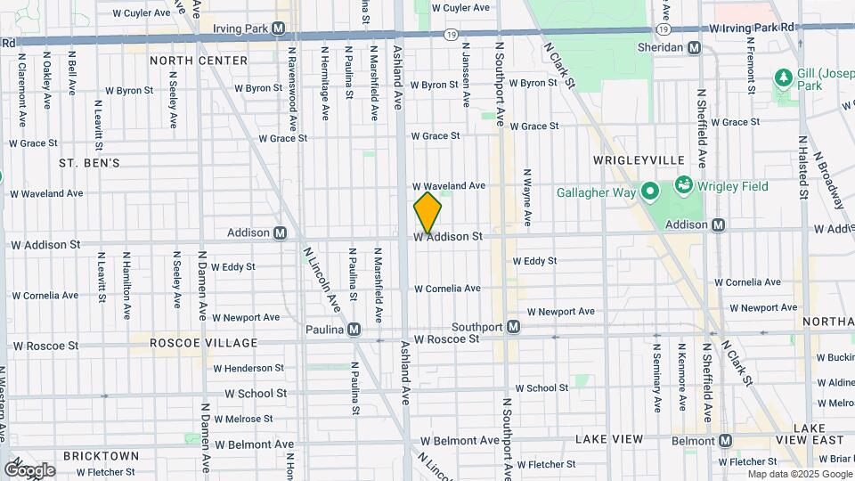 1537 W Addison St, Unit 2 Mapa y Detalles de la Ubicación