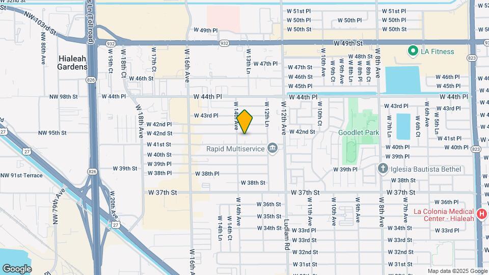 1360 W 42nd St Map and Location Details