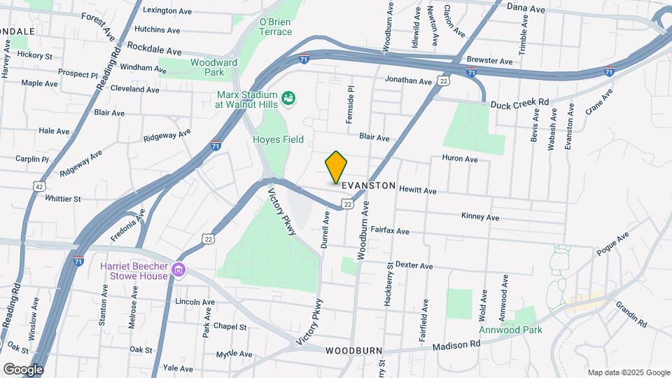 1560 Dixmont Ave Map and Location Details