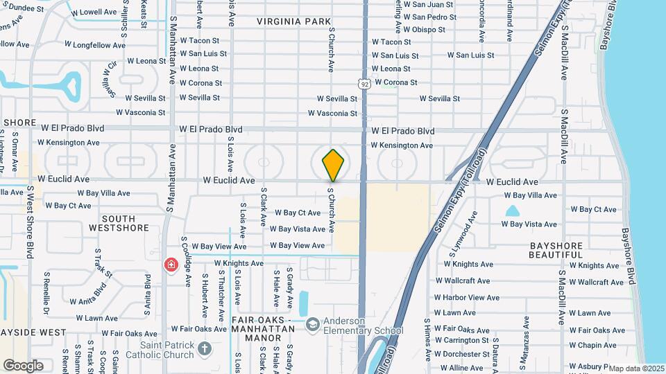 3822 W Euclid Ave Map and Location Details