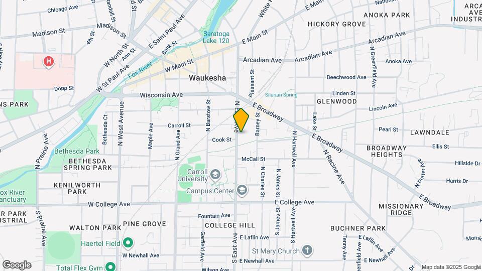 405 N East Ave Map and Location Details