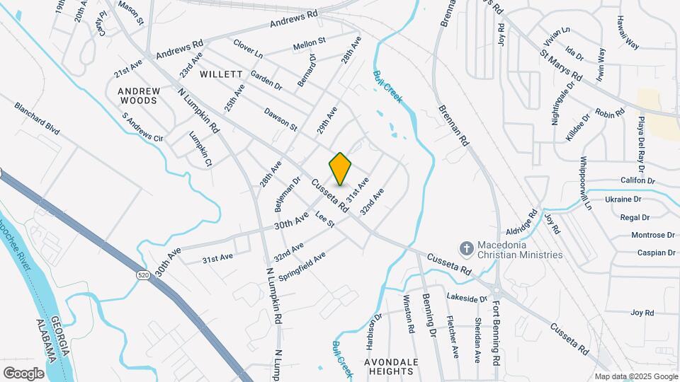 3021 Cusseta Rd Map and Location Details