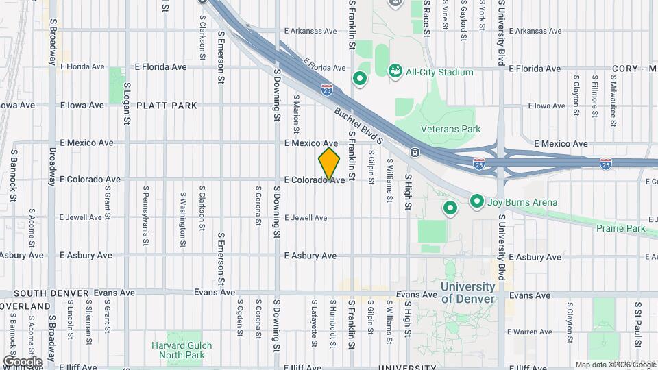 1811 S Humboldt St Mapa y Detalles de la Ubicación