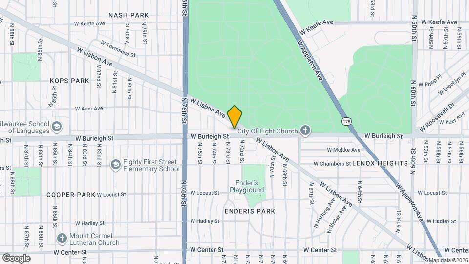 7224 W Burleigh St Map and Location Details