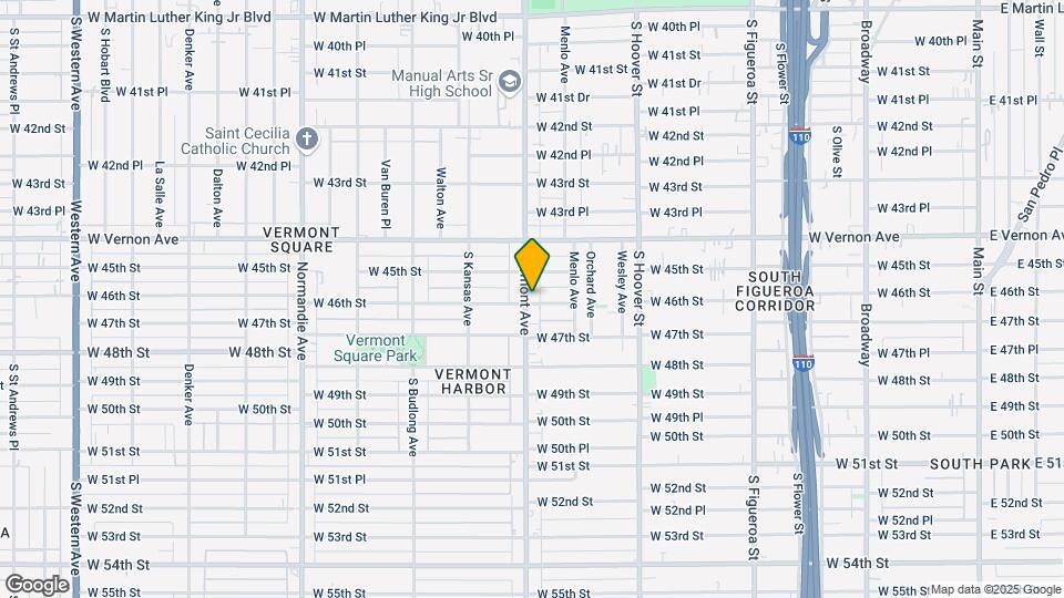 4526 S Vermont Ave Map and Location Details