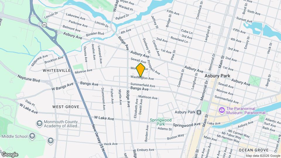 1284-1286 Washington Ave Map and Location Details