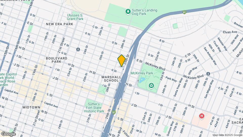 614 29th St Map and Location Details