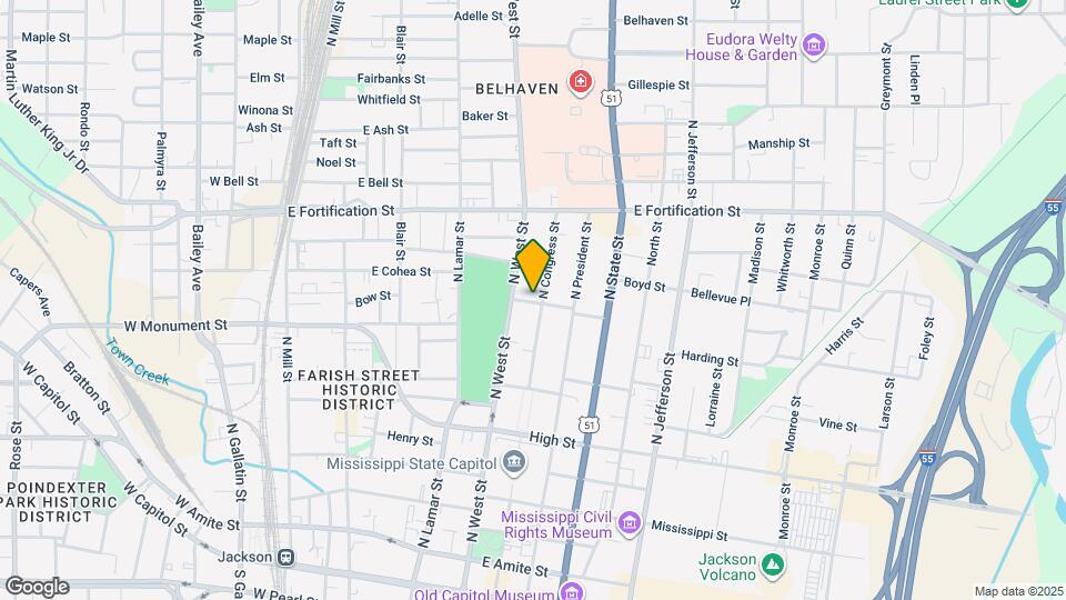 424 Barksdale St Map and Location Details