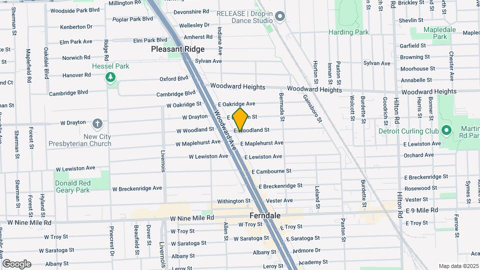 150 E Woodland St Map and Location Details