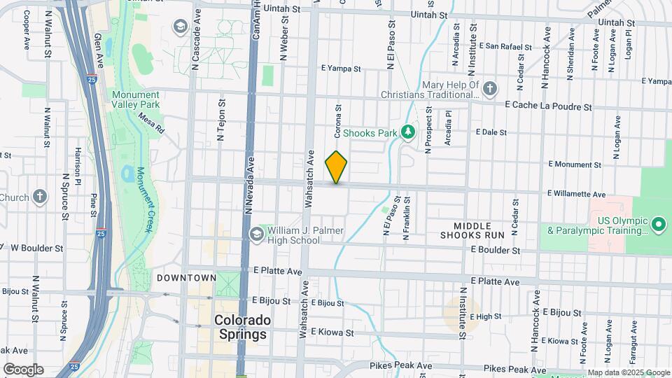 435 E Willamette Ave Map and Location Details