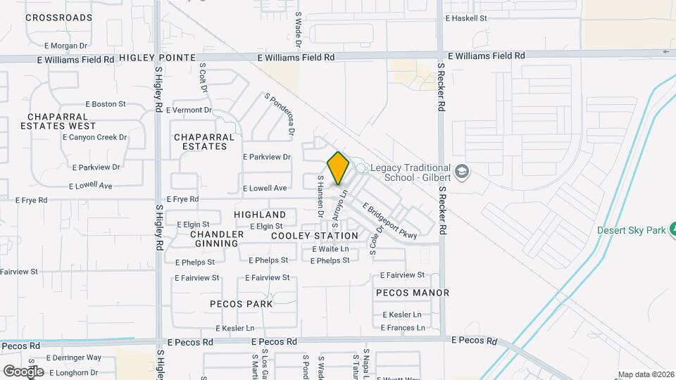 2792 S Arroyo Ln Map and Location Details