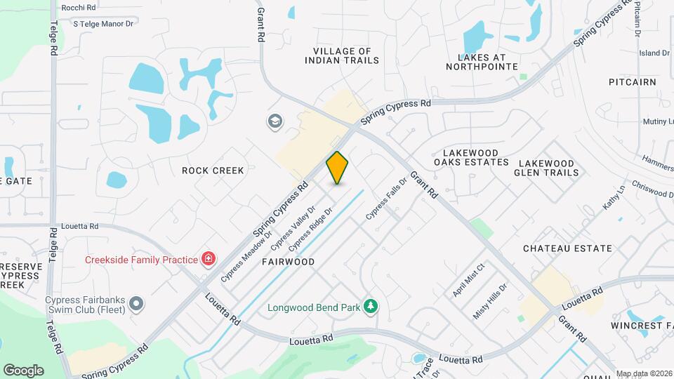 14227 Cypress Valley Dr Map and Location Details