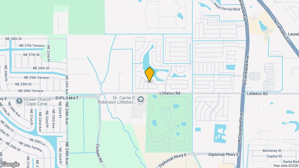 611 Sunset Ln Map and Location Details