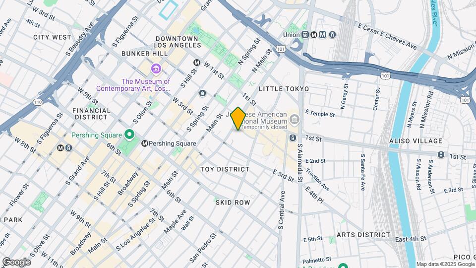 AVA Little Tokyo Mapa y Detalles de la Ubicación