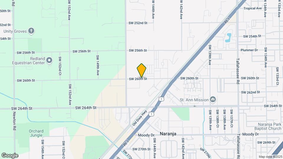 14578 SW 260th St Mapa y Detalles de la Ubicación