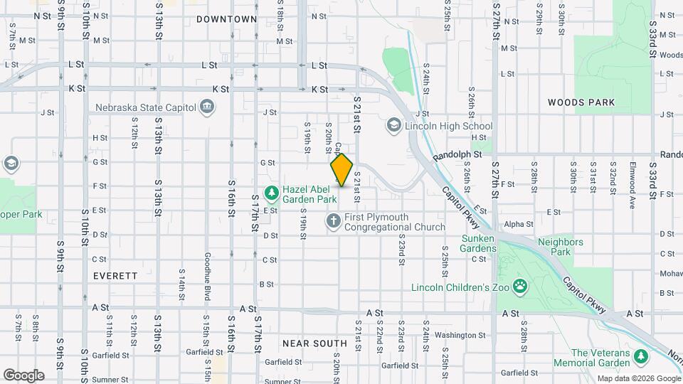 2025 F St, Unit 1 Map and Location Details