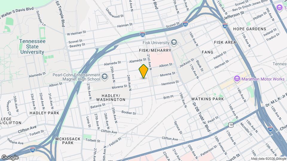 2201 Morena St Map and Location Details