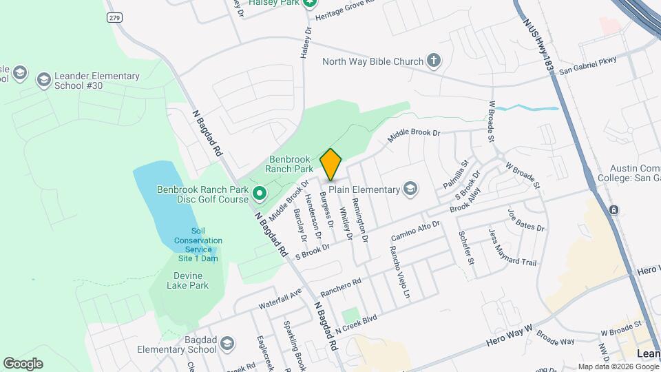 1119 Whitley Dr Map and Location Details