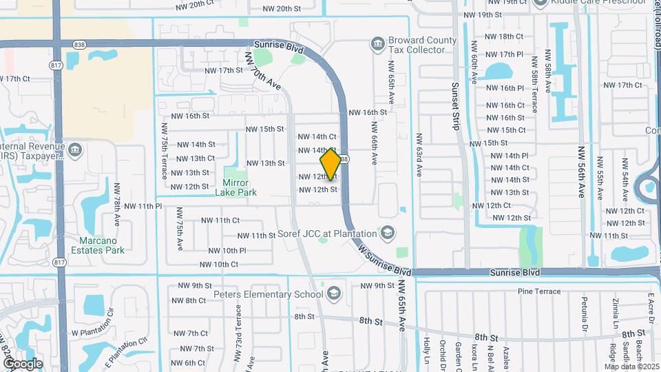 6829 NW 12th St Map and Location Details