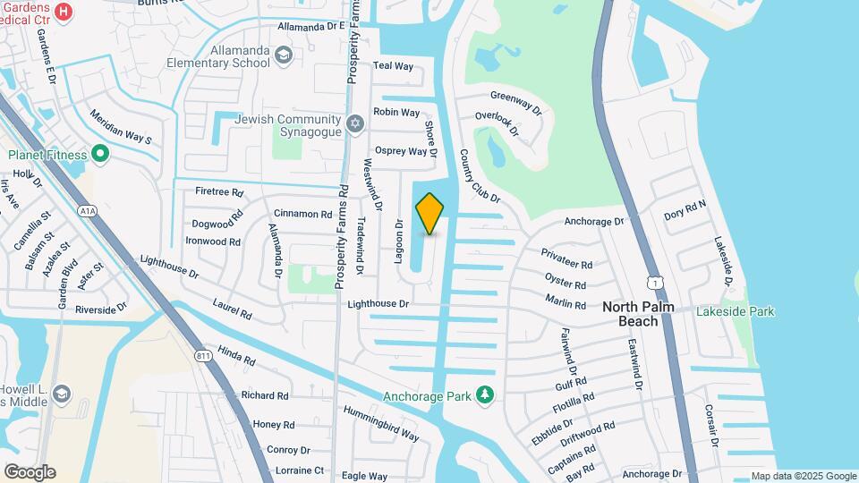 733 Waterway Dr Map and Location Details