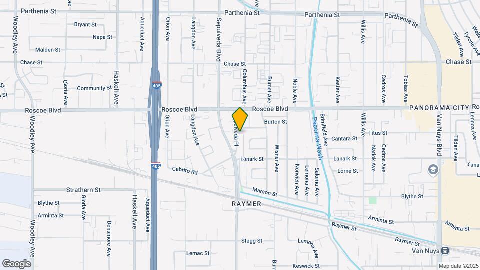 8154-8156 1/2 Sepulveda Pl Mapa y Detalles de la Ubicación