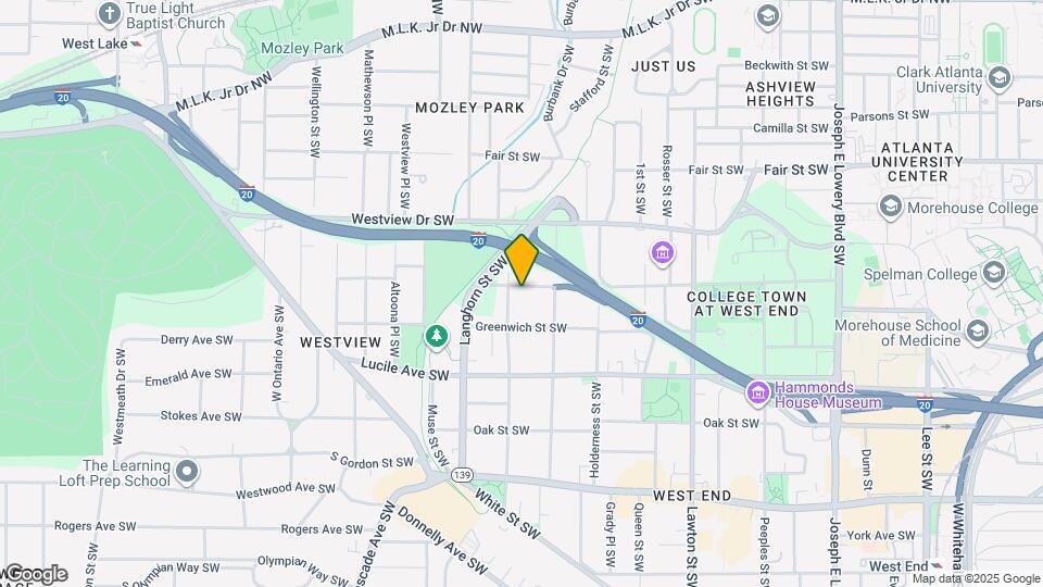 1296 Sells Ave SW, Unit A Map and Location Details