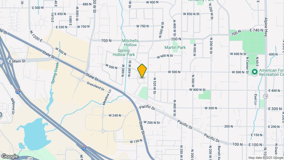 457 N 570 W St Map and Location Details