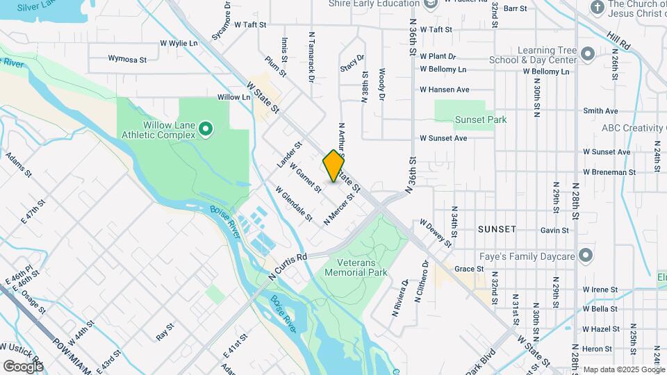 1117 N Arthur Ln Map and Location Details