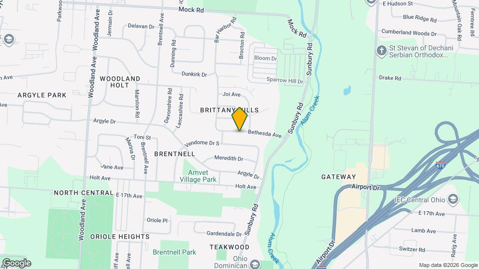 2503 Bethesda Ave Map and Location Details