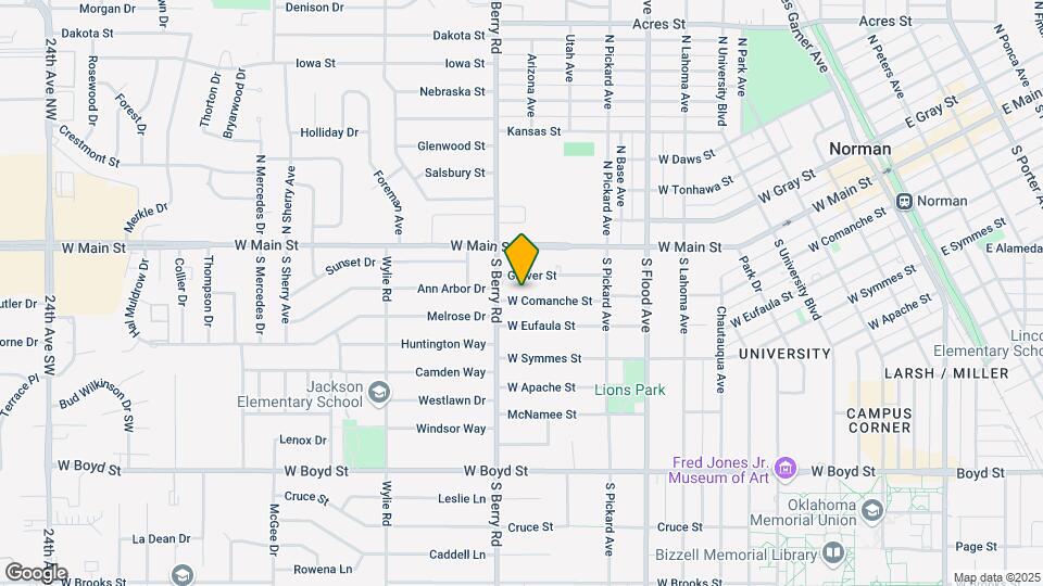 1119 W Comanche St Map and Location Details