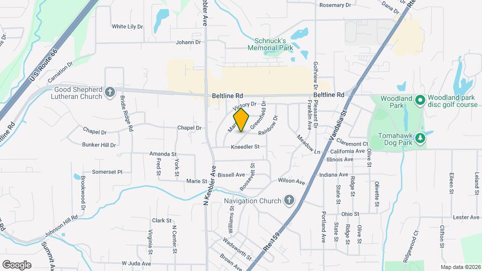 203 Greenfield Dr Map and Location Details