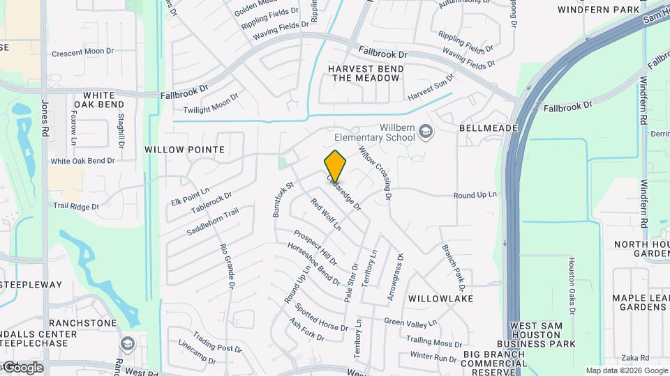 10139 Cedaredge Dr Map and Location Details