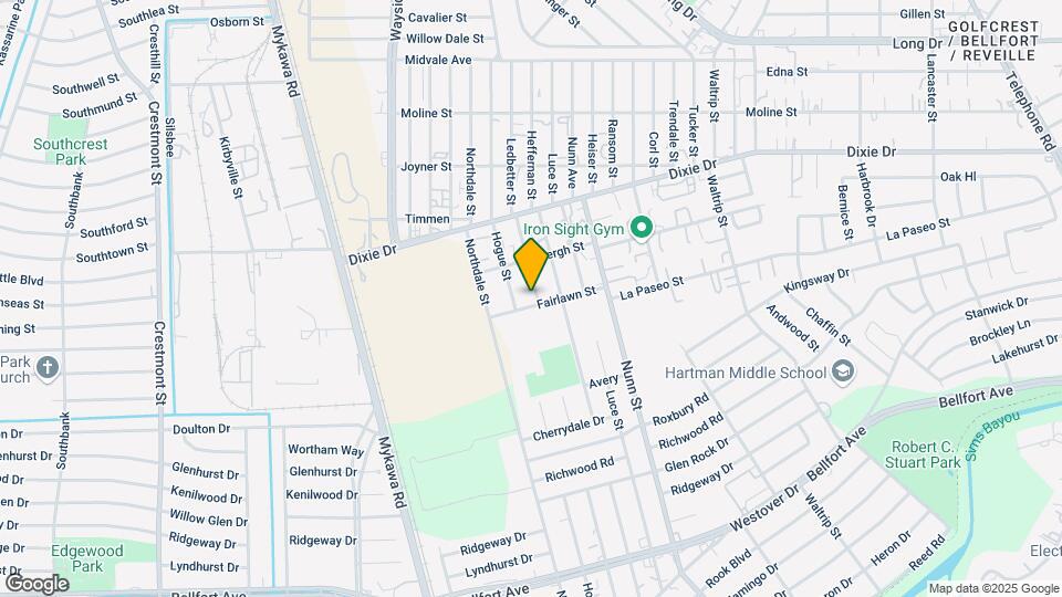 6026 Ledbetter St Map and Location Details