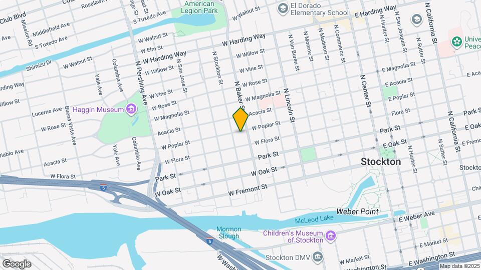 814 W Poplar St Map and Location Details