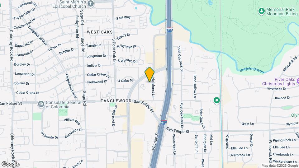 1111 Post Oak Blvd Map and Location Details