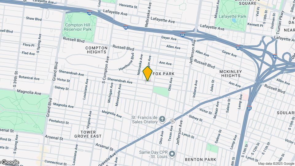 2819 Shenandoah Ave Map and Location Details