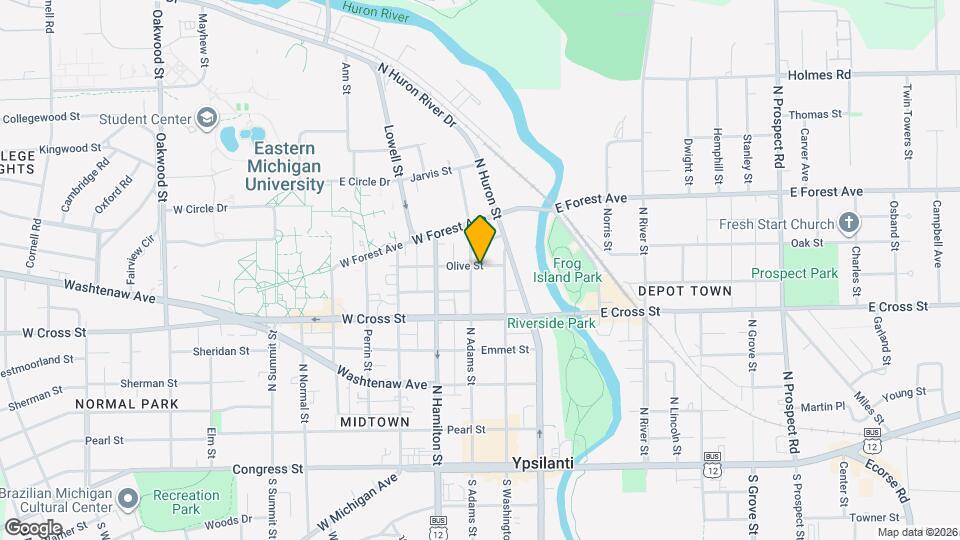 211 Olive St Map and Location Details