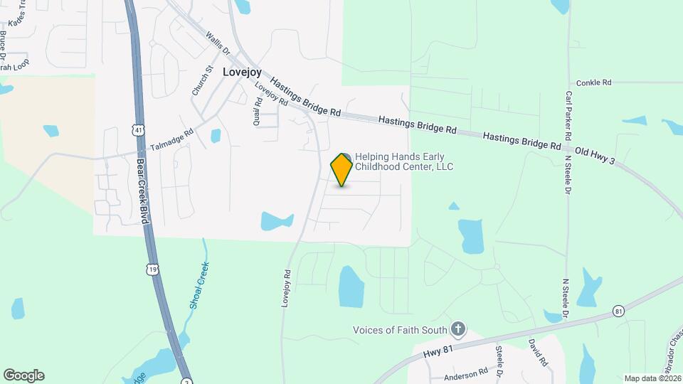 2614 Lovejoy Crossing Ln Map and Location Details
