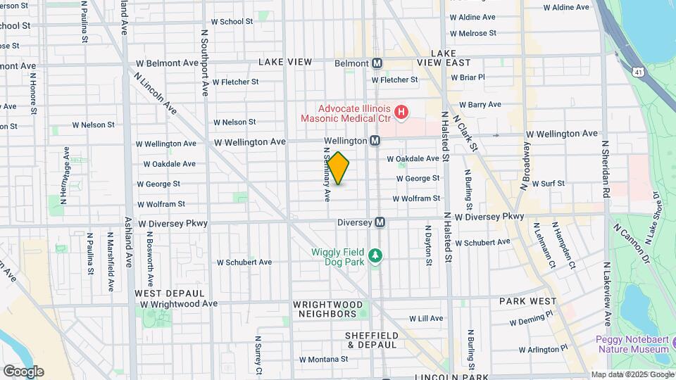 2851 N Seminary Ave Map and Location Details