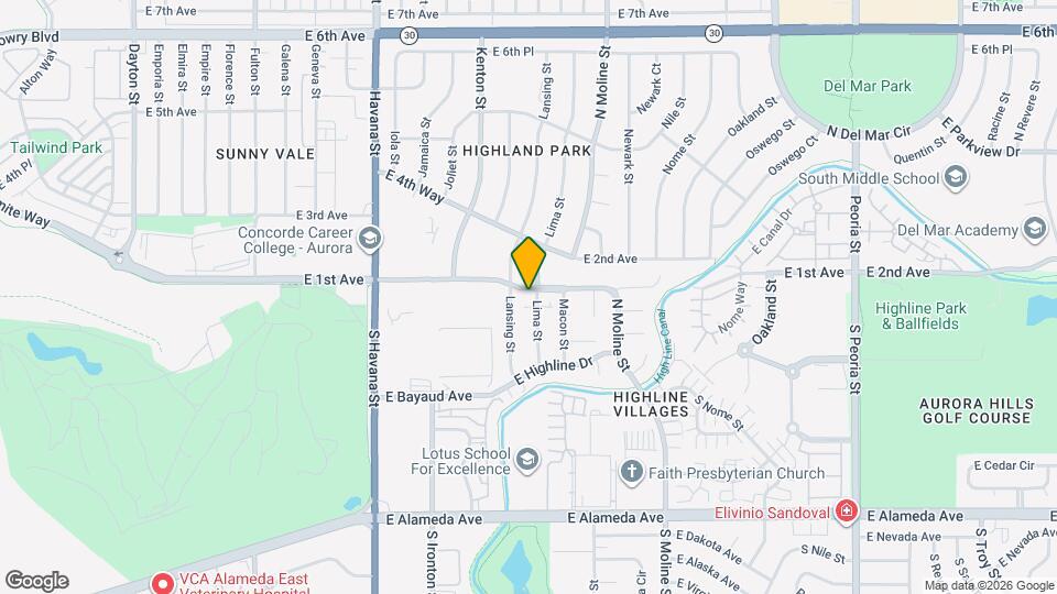 87 Lima St Map and Location Details