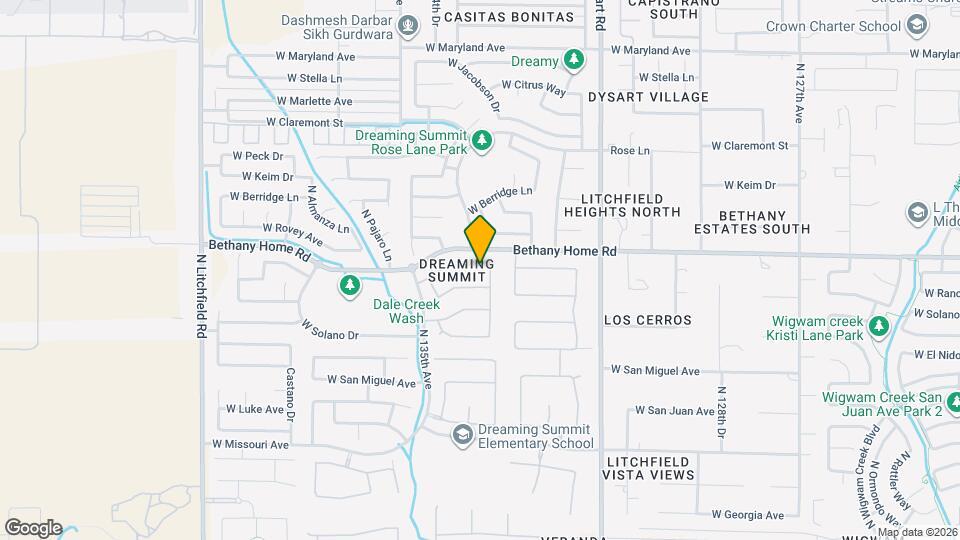 13313 W Palo Verde Dr Map and Location Details