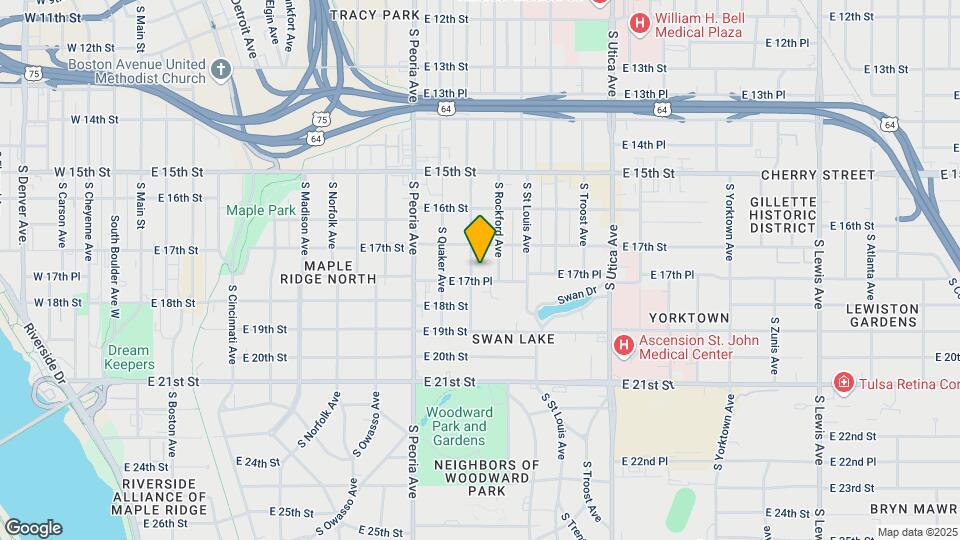 1721 S Quincy Ave Map and Location Details