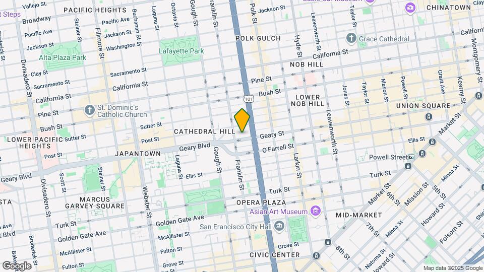 1119 Geary Blvd Map and Location Details