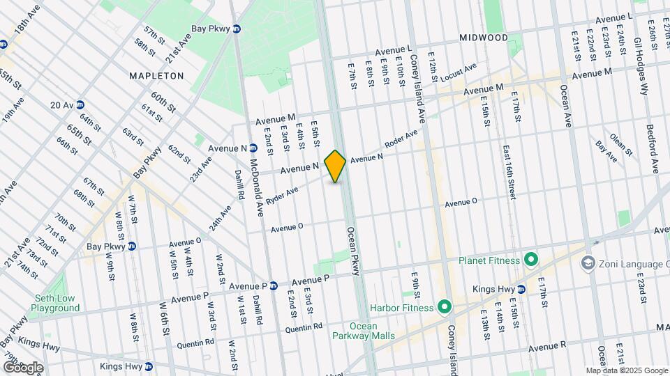 1440 Ocean Pkwy Mapa y Detalles de la Ubicación
