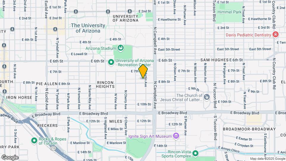 1735-B E 8th St Map and Location Details