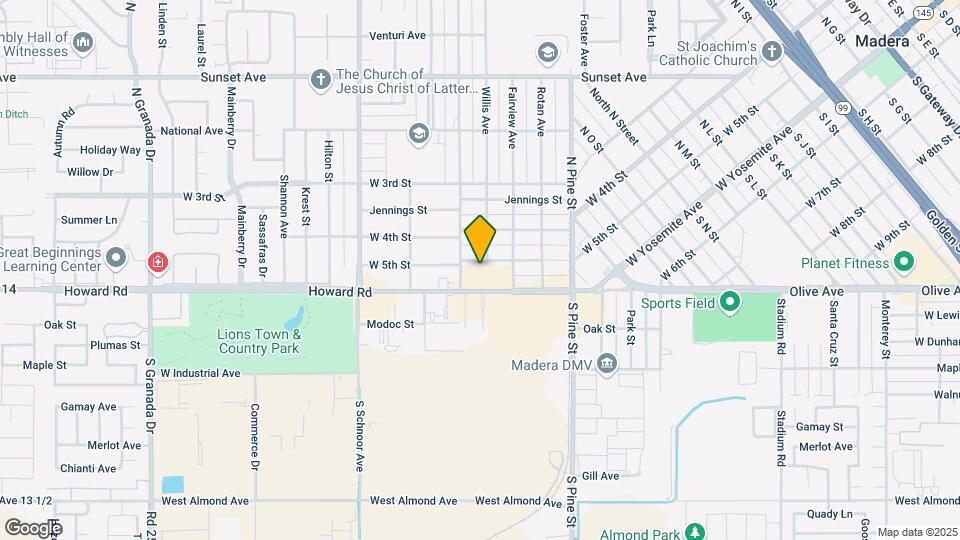 1672 N 5th St Map and Location Details