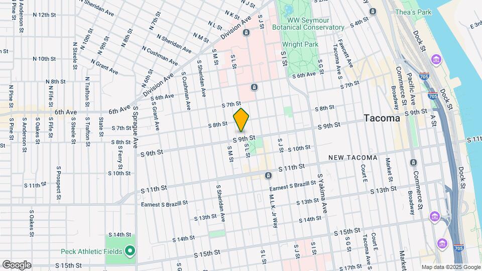 824 S L St Map and Location Details